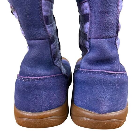 Keen Wapato Waterproof Leather Girls Kids Purple Fur Trim Wnter Boots Tall sz 2 - Picture 11 of 16